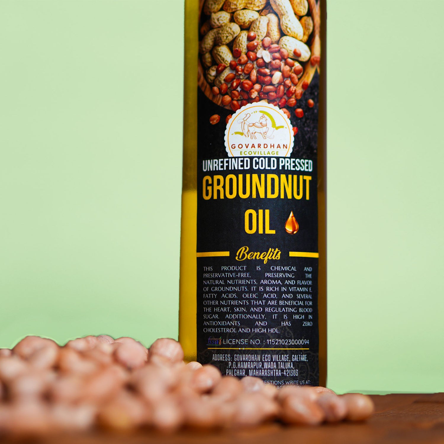 Groundnut Oil - Cold-Pressed (1 Litre)