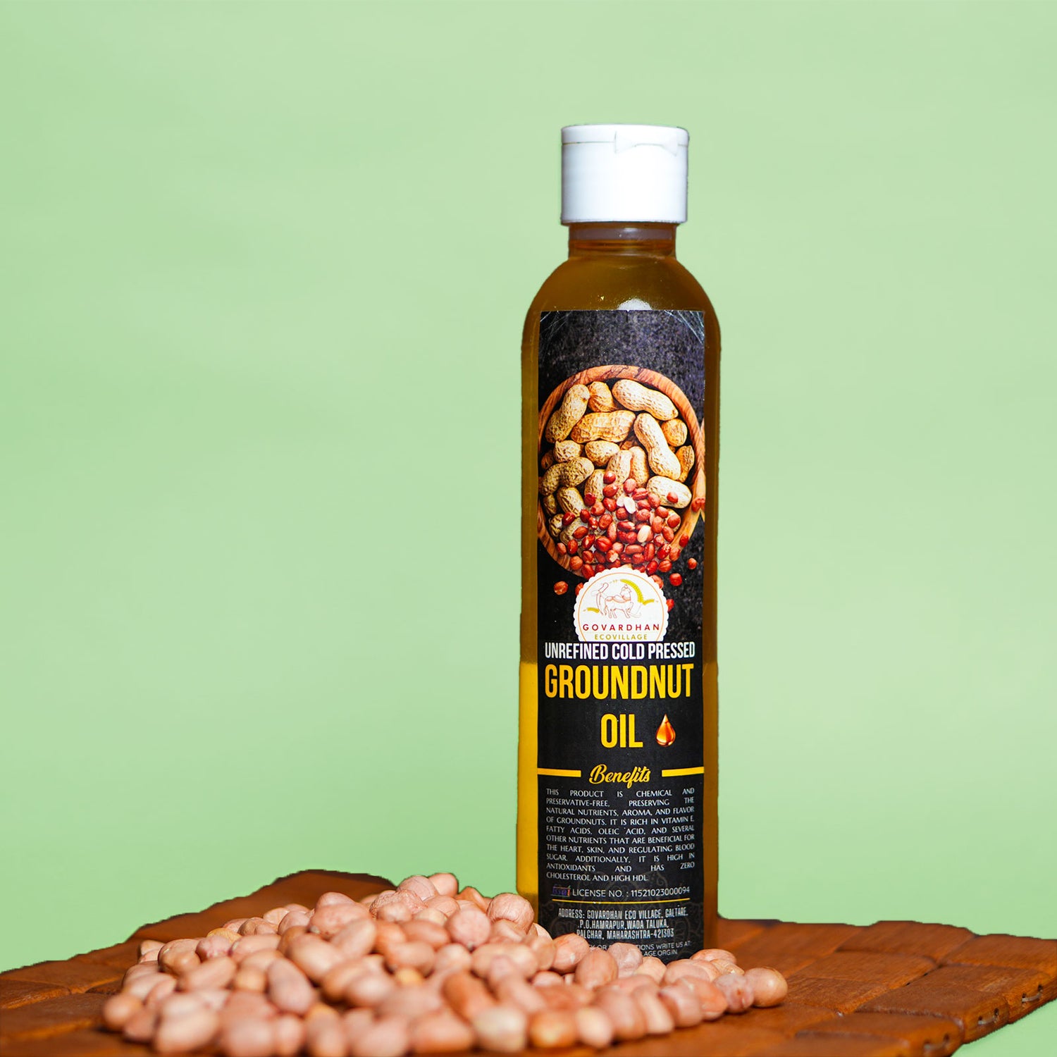 Groundnut Oil - Cold-Pressed (1 Litre)