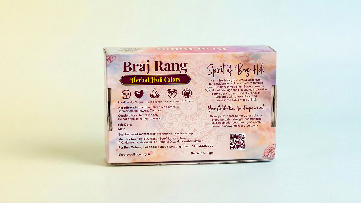 Braj Rang – Herbal Holi Gift Box (6 Colours)