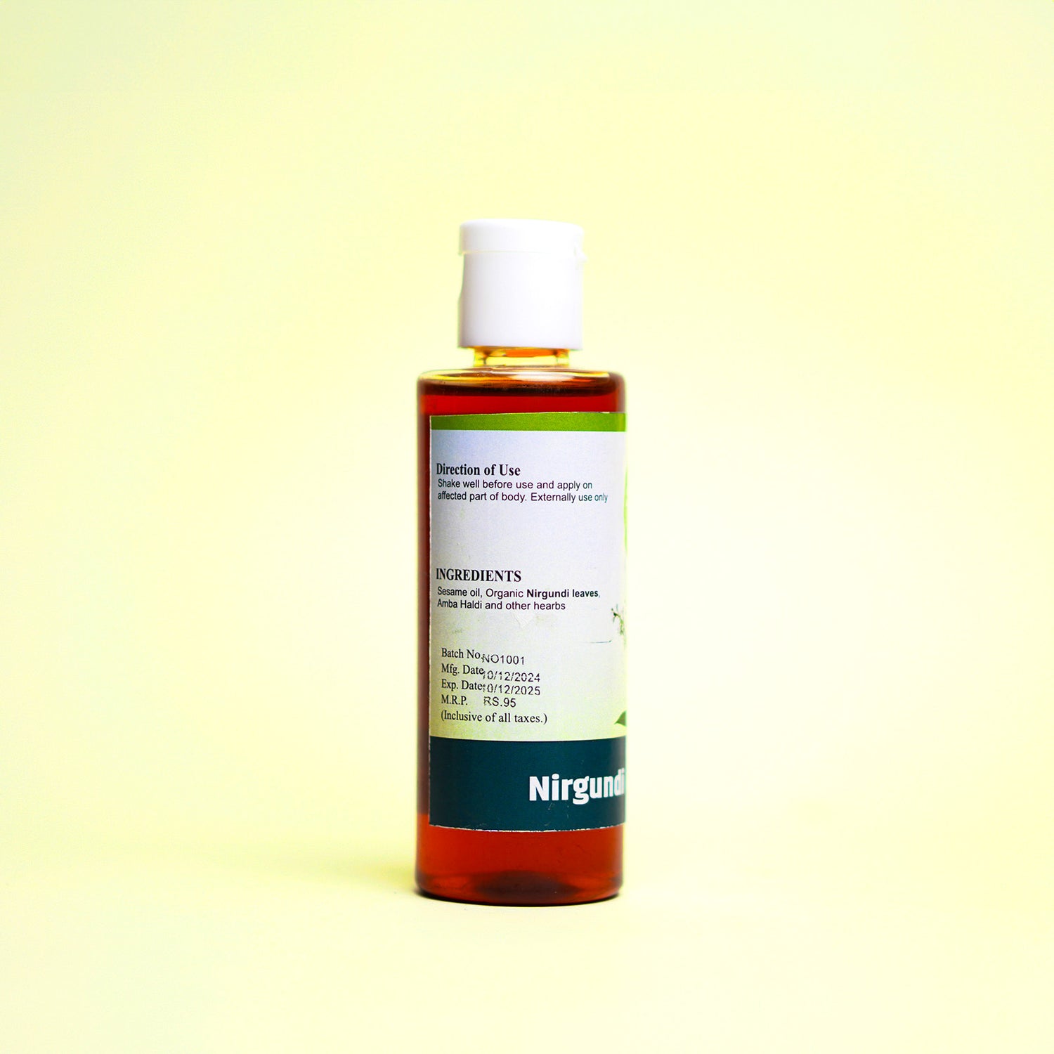 Nirgundi Oil - Joints Pain Oil (100 ml)